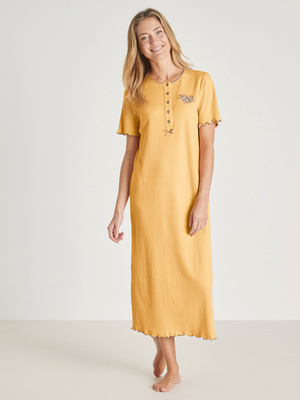Chemise de nuit longue, interlock