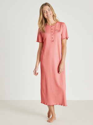 Chemise de nuit longue, interlock