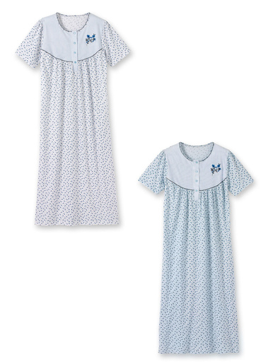 Lot 2 chemises de nuit manches courtes