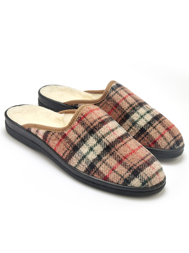 Mules mixtes fourrées laine majoritaire