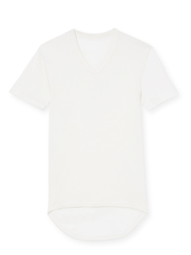 Lot de 2 maillots de corps V coton/laine