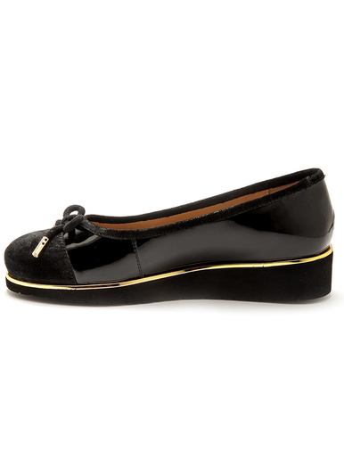 Ballerines fantaisie en cuir