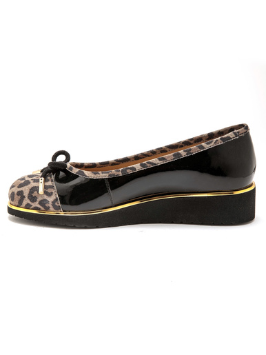 Ballerines fantaisie en cuir - Pédiconfort - 