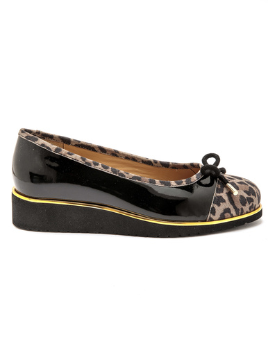 Ballerines fantaisie en cuir - Pédiconfort - 