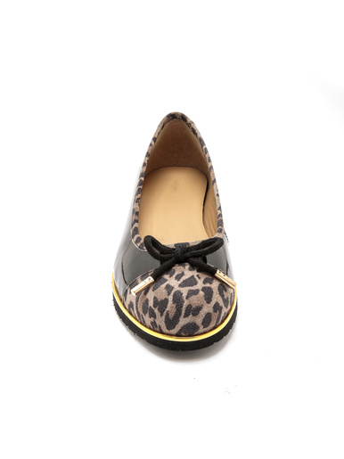 Ballerines fantaisie en cuir - Pédiconfort - 