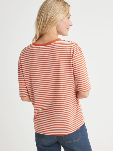 Tee-shirt marinière avec lin