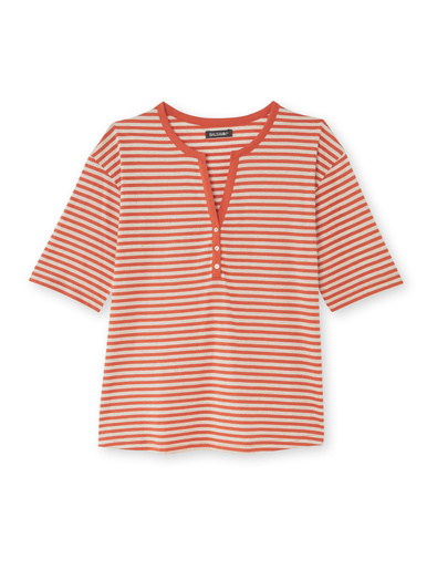 Tee-shirt marinière avec lin