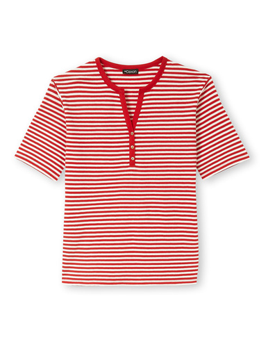 Tee-shirt marinière avec lin