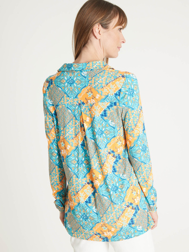 Chemisier tunique en maille fluide