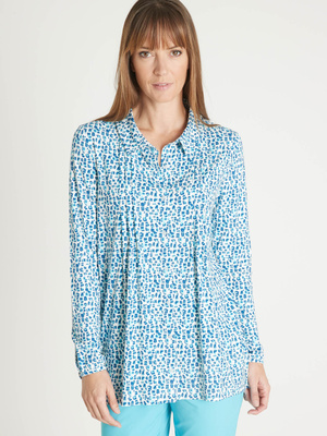 Chemisier tunique en maille fluide