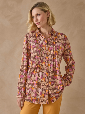 Chemisier tunique en maille fluide