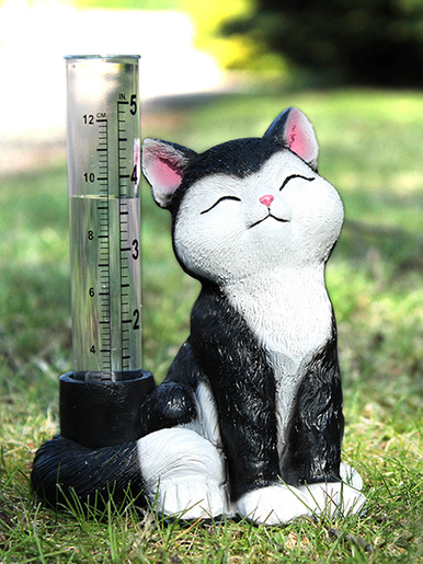 Pluviomètre chat noir et blanc - Casâme - 