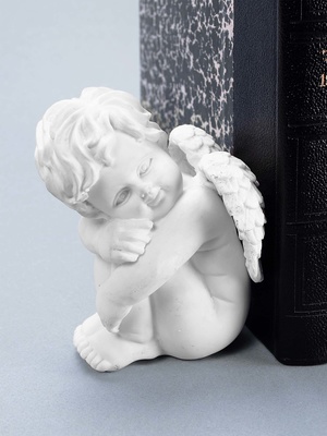 2 angelots serre-livres