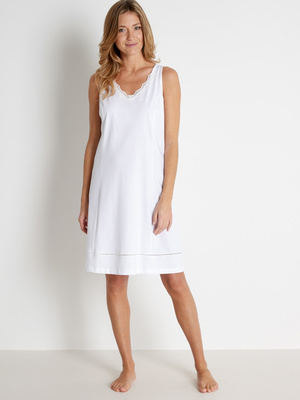 Fond de robe en pur coton long. 90cm