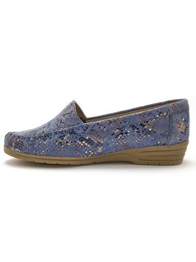 Mocassins cuir imprimé - Pédiconfort - 