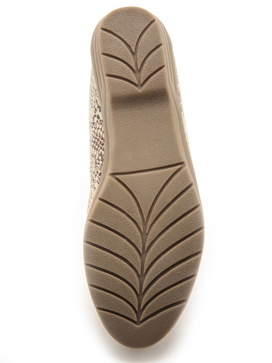 Mocassins cuir imprimé - Pédiconfort - 