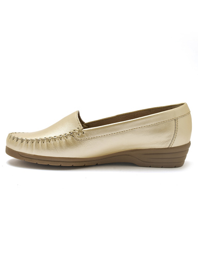 Mocassins cuir imprimé
