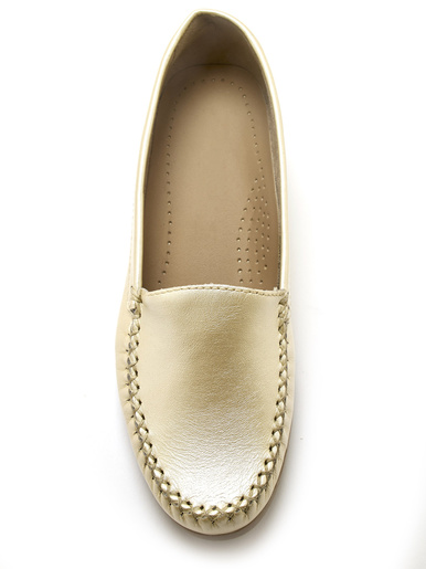 Mocassins cuir imprimé