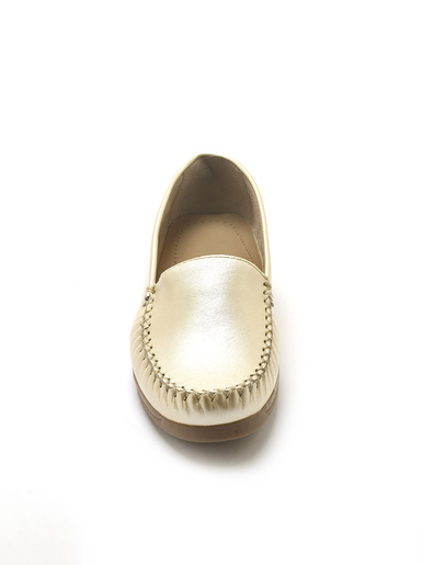 Mocassins cuir imprimé