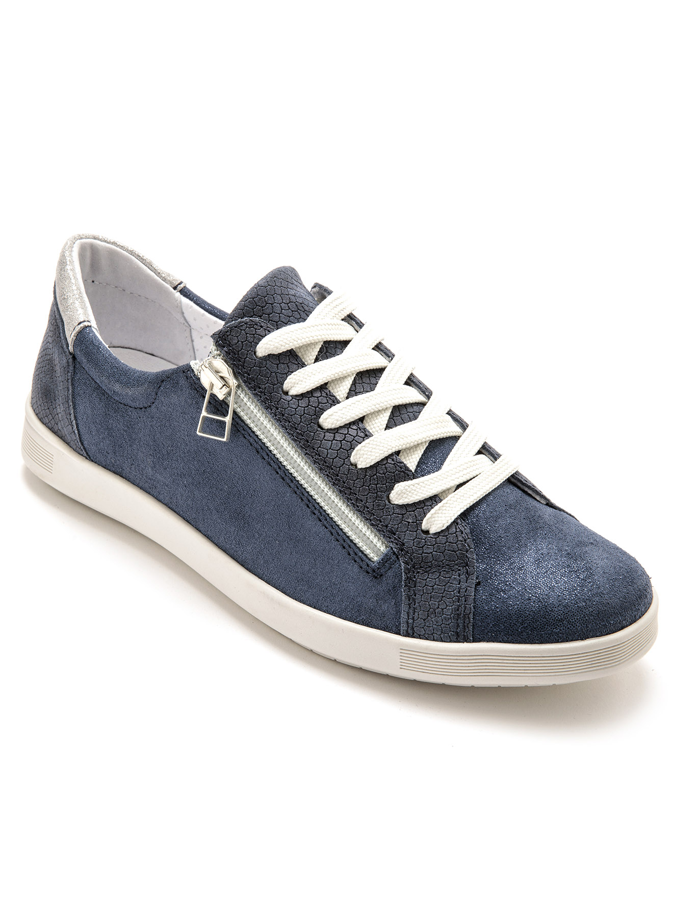 Pediconfort - Sneakers Donna Con Aerosemelle – Comode Con Cerniera, Colore Argento (taglia 38)