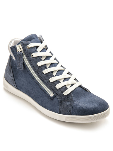 Baskets montantes aérosemelle amovible - Pédiconfort - Marine