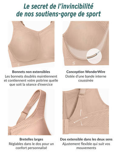 Soutien-gorge Glamoris Sport à armatures