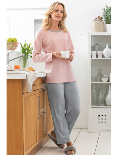 Ensemble de détente polaire et jersey -  - Rose et gris