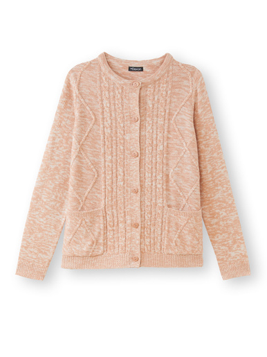Cardigan en maille torsadée