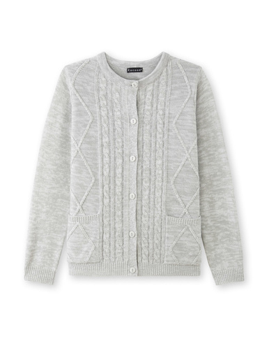 Cardigan en maille torsadée
