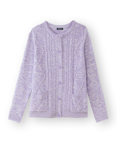 Cardigan en maille torsadée