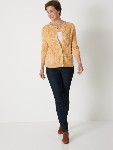 Cardigan en maille torsadée