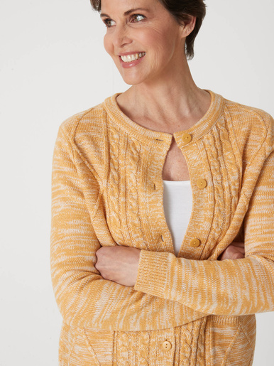 Cardigan en maille torsadée
