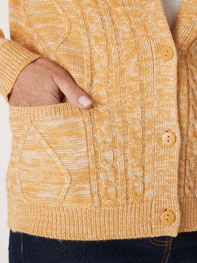 Cardigan en maille torsadée