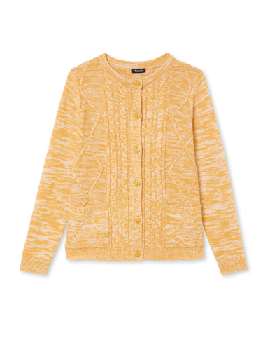 Cardigan en maille torsadée