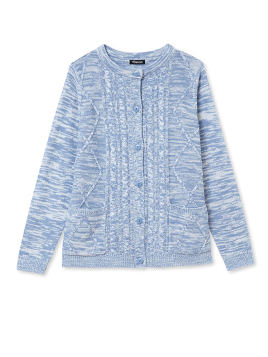 Cardigan en maille torsadée