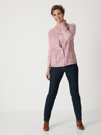 Cardigan en maille torsadée