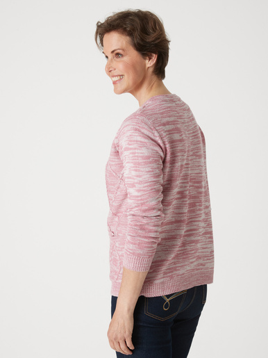 Cardigan en maille torsadée