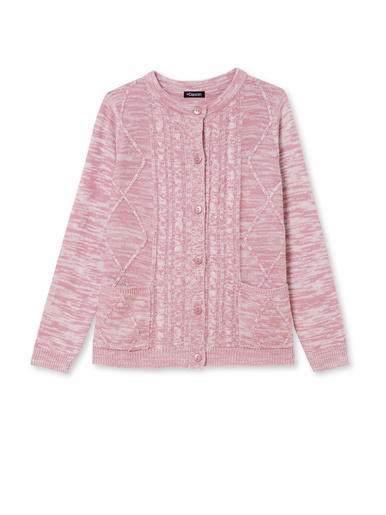 Cardigan en maille torsadée