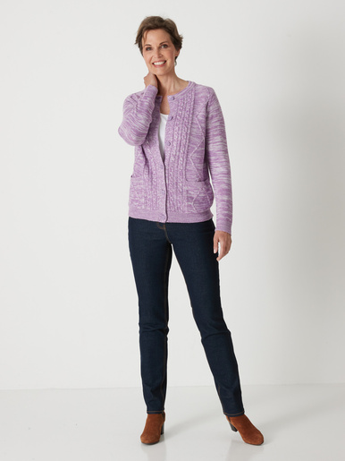 Cardigan en maille torsadée