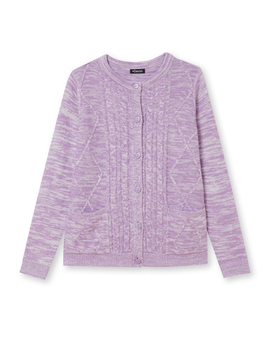 Cardigan en maille torsadée
