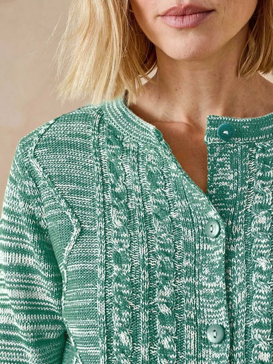 Gilet cardigan chaud col rond