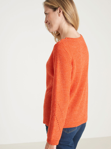 Pull en côtes perlées