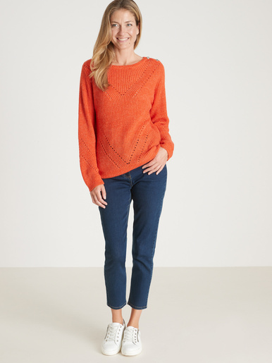 Pull en côtes perlées