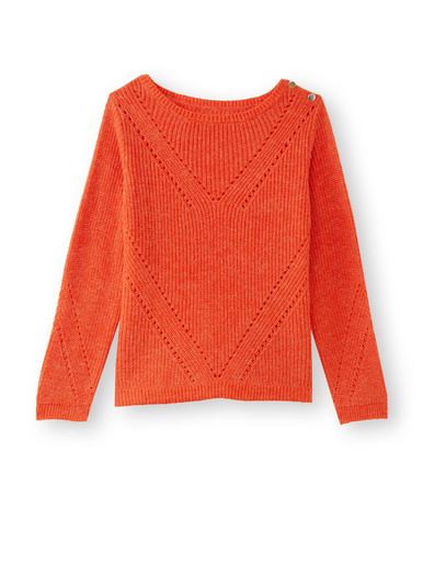 Pull en côtes perlées
