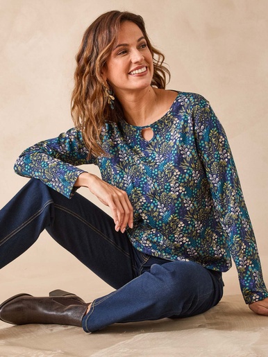 Tee-shirt encolure fantaisie