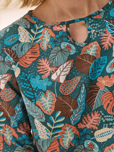 Tee-shirt encolure fantaisie
