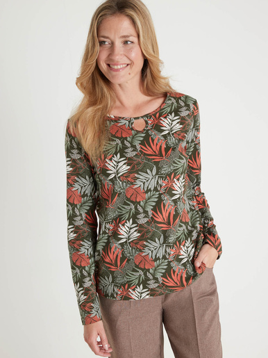 Tee-shirt encolure fantaisie