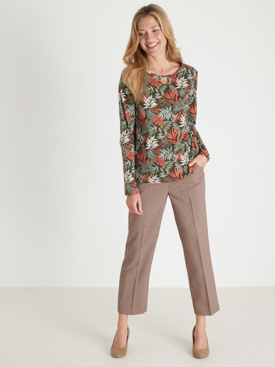 Tee-shirt encolure fantaisie