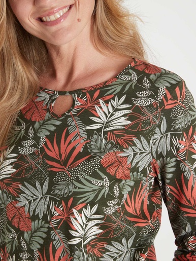 Tee-shirt encolure fantaisie
