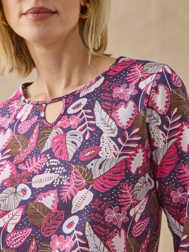 Tee-shirt encolure fantaisie